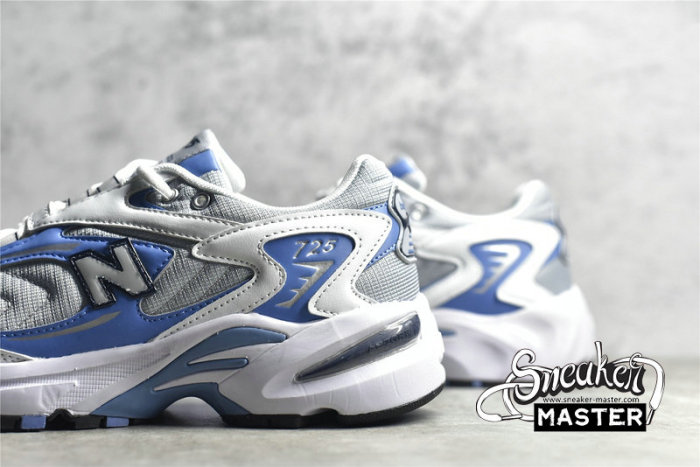 NEW BALANCE RUNNING SHOES WHITE/GREY/BLUE-BLACK ML725E