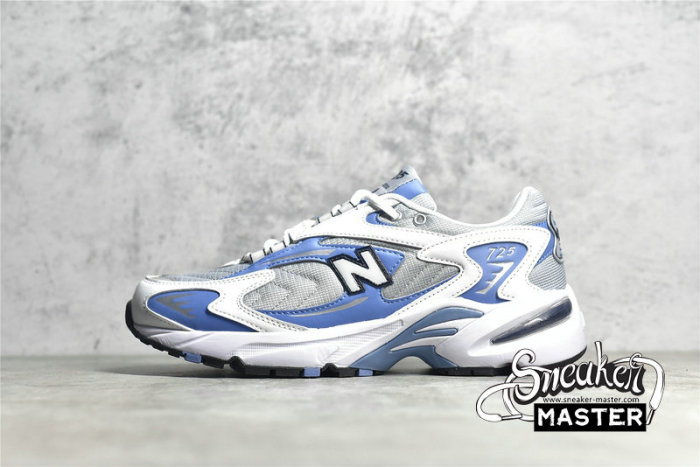 NEW BALANCE RUNNING SHOES WHITE/GREY/BLUE-BLACK ML725E