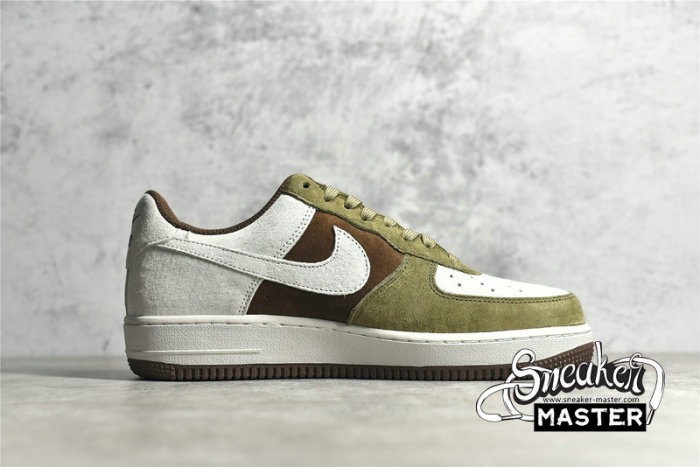 NIKE AIR FORCE 1 LOW WHITE/BROWN-OLIVE GREEN DB2260-199