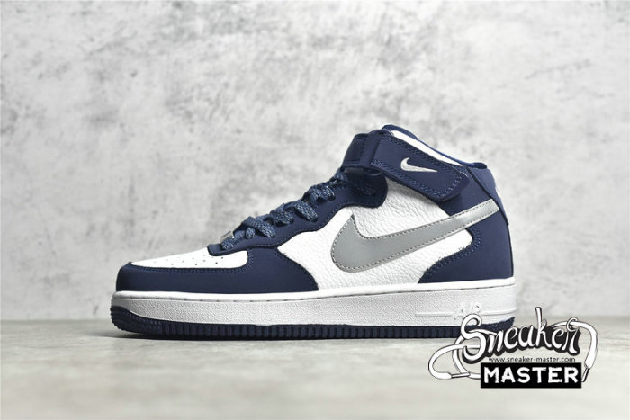NIKE AIR FORCE 1 MID 07 NAVY BLUE/WHITE/GREY AQ2263-115