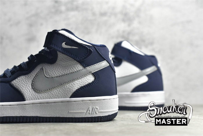 NIKE AIR FORCE 1 MID 07 NAVY BLUE/WHITE/GREY AQ2263-115