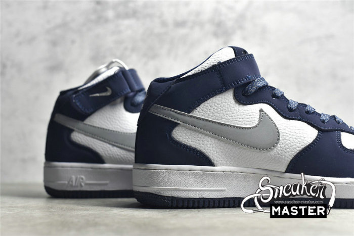 NIKE AIR FORCE 1 MID 07 NAVY BLUE/WHITE/GREY AQ2263-115