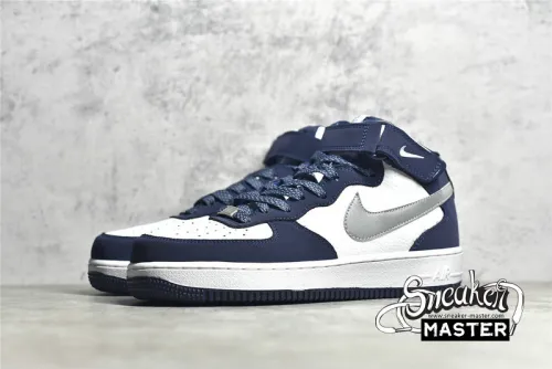 NIKE AIR FORCE 1 MID 07 NAVY BLUE/WHITE/GREY AQ2263-115