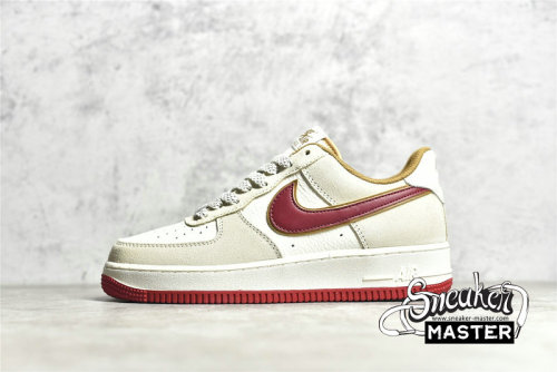NIKE AIR FORCE 1 LOW 07 SU19 BEIGE/WHITE/RED QZ3068-226