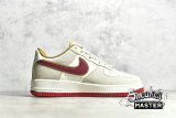 NIKE AIR FORCE 1 LOW 07 SU19 BEIGE/WHITE/RED QZ3068-226