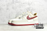 NIKE AIR FORCE 1 LOW 07 SU19 BEIGE/WHITE/RED QZ3068-226