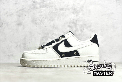 NIKE AIR FORCE 1 LOW 07 BEIGE/BLACK/METALLIC SILVER DD8571-013