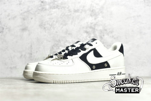 NIKE AIR FORCE 1 LOW 07 BEIGE/BLACK/METALLIC SILVER DD8571-013