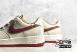 NIKE AIR FORCE 1 LOW 07 SU19 BEIGE/WHITE/RED QZ3068-226