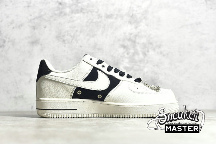 NIKE AIR FORCE 1 LOW 07 BEIGE/BLACK/METALLIC SILVER DD8571-013