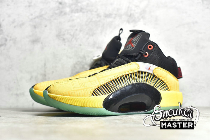 NIKE AIR JORDAN 35 DYNASTIES UNIVERSITY GOLD/BLACK/CHILE RED DD3044-770