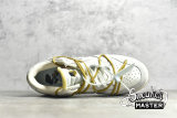 NIKE OFF-WHITE X SB DUNK LOW LOT 37 OF 50 SAIL/NEUTRAL GREY/YELLOW DJ0950-105