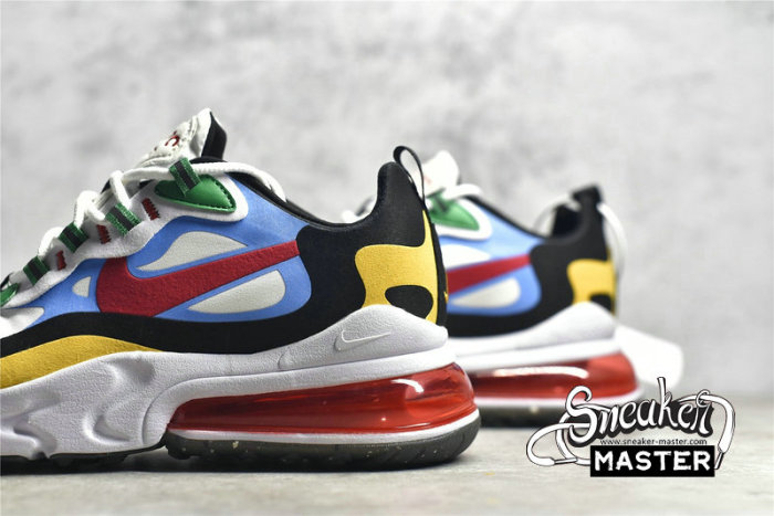 NIKE AIR MAX 270 REACT WHITE/WHITE/UNIVERSITY GOLD/UNIVERSITY RED DA2610-161