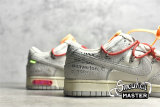 NIKE OFF-WHITE X SB DUNK LOW LOT 40 OF 50 SAIL/NEUTRAL GREY/GLOBAL RED DJ0950-103