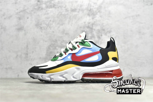 NIKE AIR MAX 270 REACT WHITE/WHITE/UNIVERSITY GOLD/UNIVERSITY RED DA2610-161