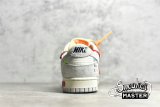 NIKE OFF-WHITE X SB DUNK LOW LOT 40 OF 50 SAIL/NEUTRAL GREY/GLOBAL RED DJ0950-103