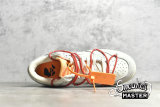 NIKE OFF-WHITE X SB DUNK LOW LOT 40 OF 50 SAIL/NEUTRAL GREY/GLOBAL RED DJ0950-103
