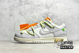 NIKE OFF-WHITE X SB DUNK LOW LOT 43 OF 50 SAIL/NEUTRAL GREY/BARELY VOLT DM1602-128