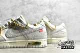 NIKE OFF-WHITE X SB DUNK LOW LOT 37 OF 50 SAIL/NEUTRAL GREY/YELLOW DJ0950-105