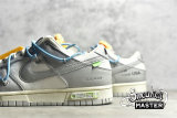NIKE OFF-WHITE X SB DUNK LOW LOT 02 OF 50 SAIL/NEUTRAL GREY/BLUE FURY DM1602-115