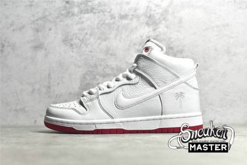 NIKE KEVIN BRADLEY X SB ZOOM DUNK HIGH PRO KEVIN BRADLEY WHITE/WHITE/RED AH9613-116