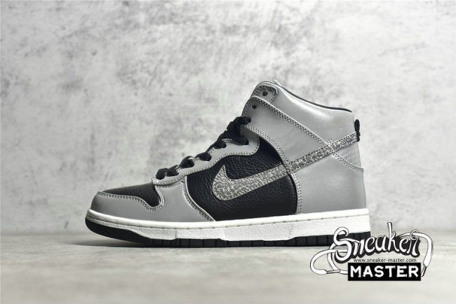 NIKE SB DUNK PRM HIGH SP COCOA SNAKE WHITE/BLACK-REFLECT SILVER 624512-100