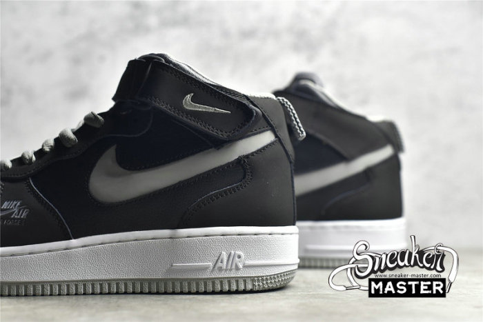 NIKE AIR FORCE 1 MID UTILITY BLACK/MEDIUM GREY/BLACK-WHITE BQ6819-008
