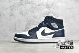 NIKE AIR JORDAN 1 MID ARMORY NAVY/BLACK/WHITE 554724-411