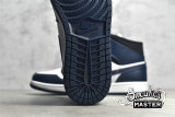 NIKE AIR JORDAN 1 MID ARMORY NAVY/BLACK/WHITE 554724-411