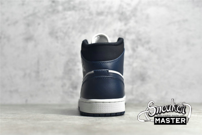 NIKE AIR JORDAN 1 MID ARMORY NAVY/BLACK/WHITE 554724-411