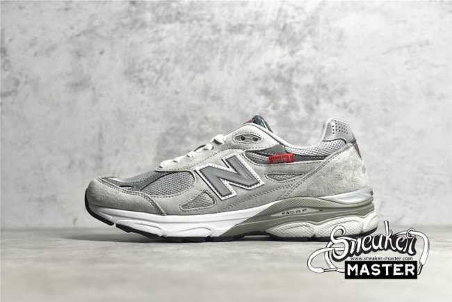 NEW BALANCE 990V3 MADE IN USA VERSION 3 GREY/RED/WHITE M990VS3