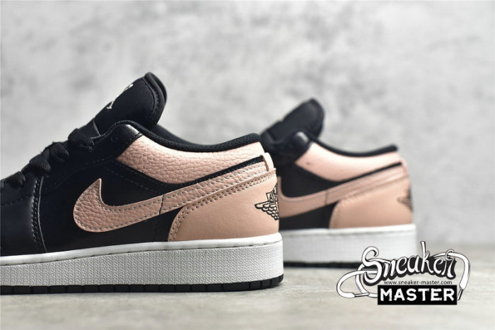 NIKE AIR JORDAN 1 LOW GS BLACK/CRIMSON TINT/HYPER PINK/WHITE 553560-034