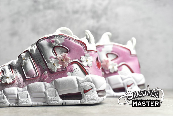 NIKE AIR MORE UPTEMPO GS 2021 WHITE/VARSITY RED/PINK DJ5988-100