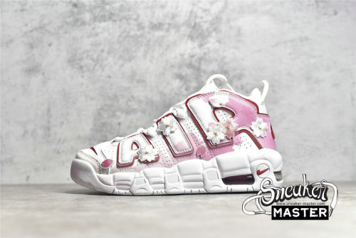 NIKE AIR MORE UPTEMPO GS 2021 WHITE/VARSITY RED/PINK DJ5988-100