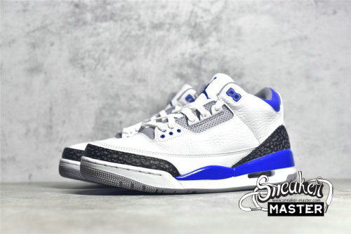 NIKE AIR JORDAN 3 RETRO WHITE/BLACK/CEMENT GREY/RACER BLUE CT8532-145