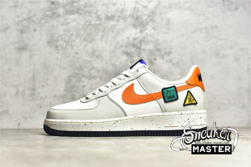 NIKE AIR FORCE 1 LOW LIGHT BONE/SAIL-WHITE-BLUE STONE-STARFISH ORANGE DO4657-081