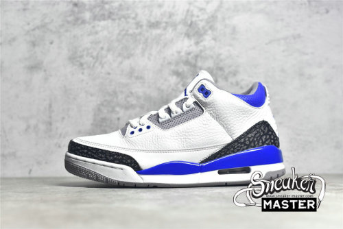 NIKE AIR JORDAN 3 RETRO WHITE/BLACK/CEMENT GREY/RACER BLUE CT8532-145