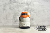 NIKE AIR FORCE 1 LOW LIGHT BONE/SAIL-WHITE-BLUE STONE-STARFISH ORANGE DO4657-081