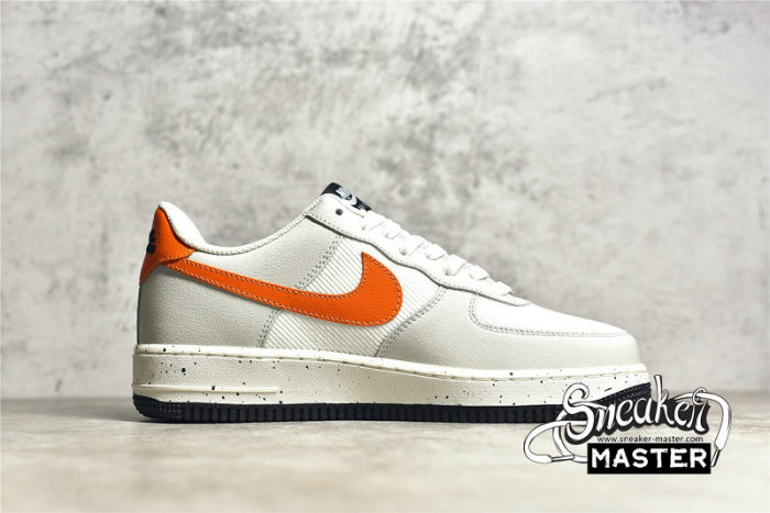 NIKE AIR FORCE 1 LOW LIGHT BONE/SAIL-WHITE-BLUE STONE-STARFISH ORANGE DO4657-081