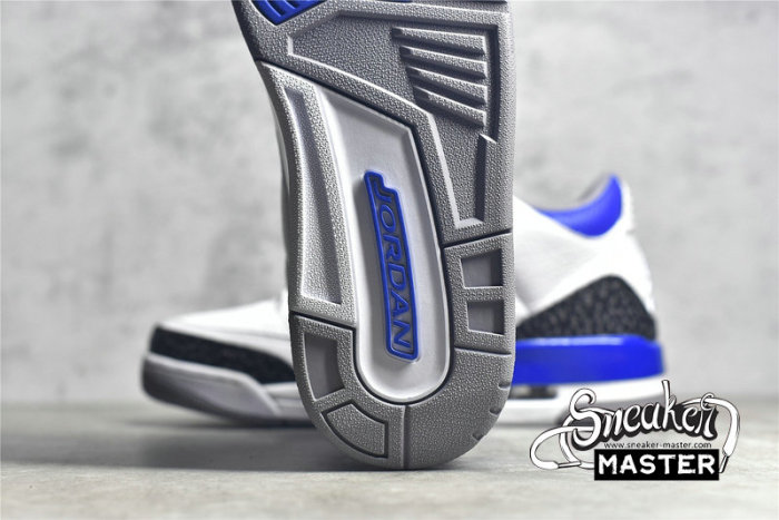 NIKE AIR JORDAN 3 RETRO WHITE/BLACK/CEMENT GREY/RACER BLUE CT8532-145