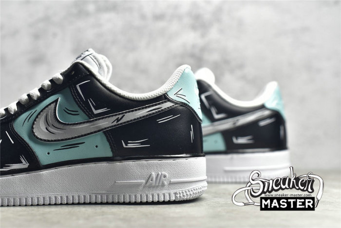 NIKE AIR FORCE 1 LOW 07 BLACK/LIGHT GREEN/GREY CW2288-215