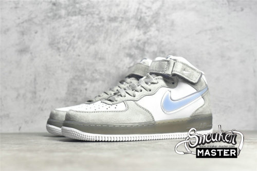 NIKE AIR FORCE 1 MID WOLF GREY/WHITE/BLUE BC9925-102