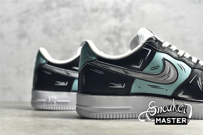 NIKE AIR FORCE 1 LOW 07 BLACK/LIGHT GREEN/GREY CW2288-215