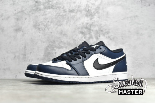 NIKE AIR JORDAN 1 LOW WHITE/DARK TEAL/BLACK 553558-411