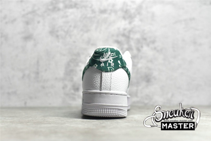 NIKE AIR FORCE 1 LOW 07 ESSENTIALS GREEN PAISLEY WHITE/GREEN/WHITE DH4406-102