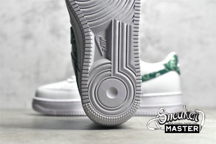 NIKE AIR FORCE 1 LOW 07 ESSENTIALS GREEN PAISLEY WHITE/GREEN/WHITE DH4406-102