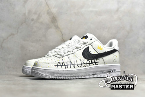 NIKE PEACEMINUSONE X AIR FORCE 1 LOW PARA-NOISE WHITE/WHITE/BLACK DD3223-100