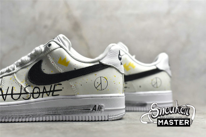 NIKE PEACEMINUSONE X AIR FORCE 1 LOW PARA-NOISE WHITE/WHITE/BLACK DD3223-100