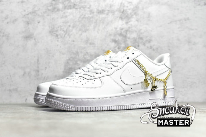 NIKE AIR FORCE 1 LOW 07 LX LUCKY CHARMS WHITE/WHITE/METALLIC GOLD/FLAT GOLD DD1525-100