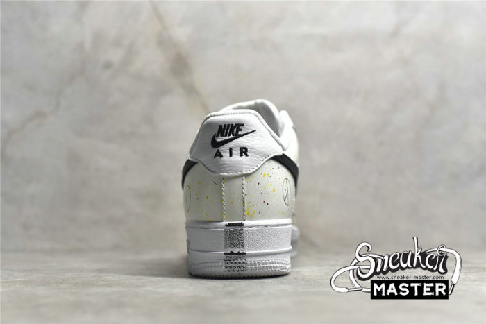 NIKE PEACEMINUSONE X AIR FORCE 1 LOW PARA-NOISE WHITE/WHITE/BLACK DD3223-100